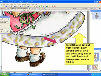 cropping out images using MS
                      Digital Image